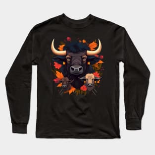 Water Buffalo Coloring Book Long Sleeve T-Shirt